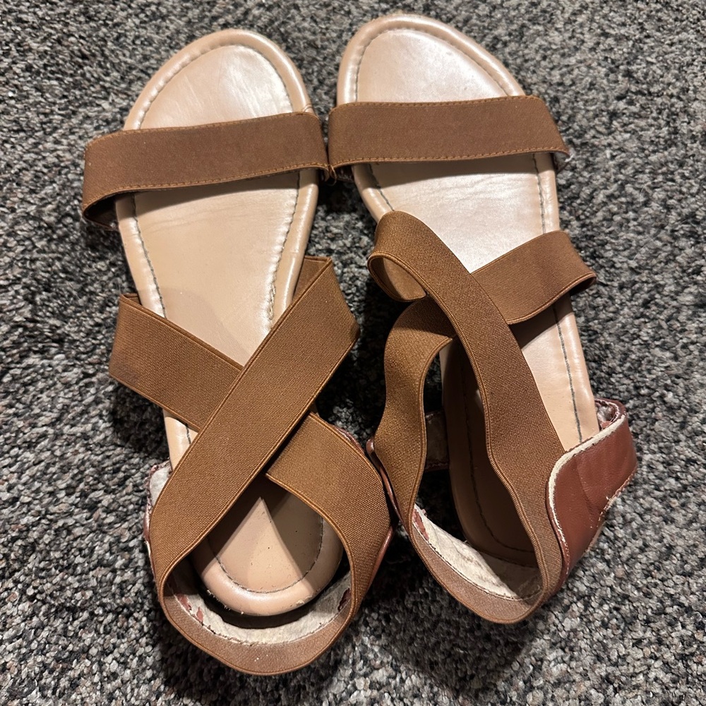 Brown Strappy Sandals